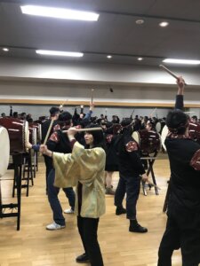 和太鼓課題曲の練習