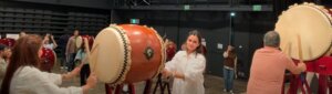 和太鼓体験の記念カット
