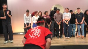 和太鼓体験の参加者